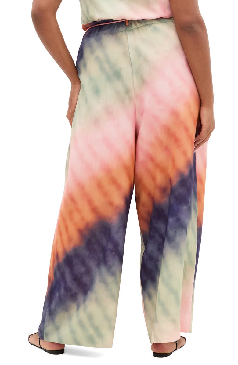 City Chic Sunset Ombré Wide Leg Pants, Alternate, color, Sunset Ombre