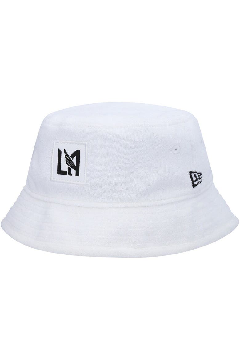 Men's New Era White LAFC Bucket Hat, Main, color, White