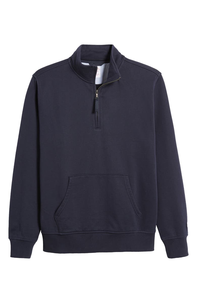 Brooks Brothers Half Zip Cotton Knit Pullover, Alternate, color, 