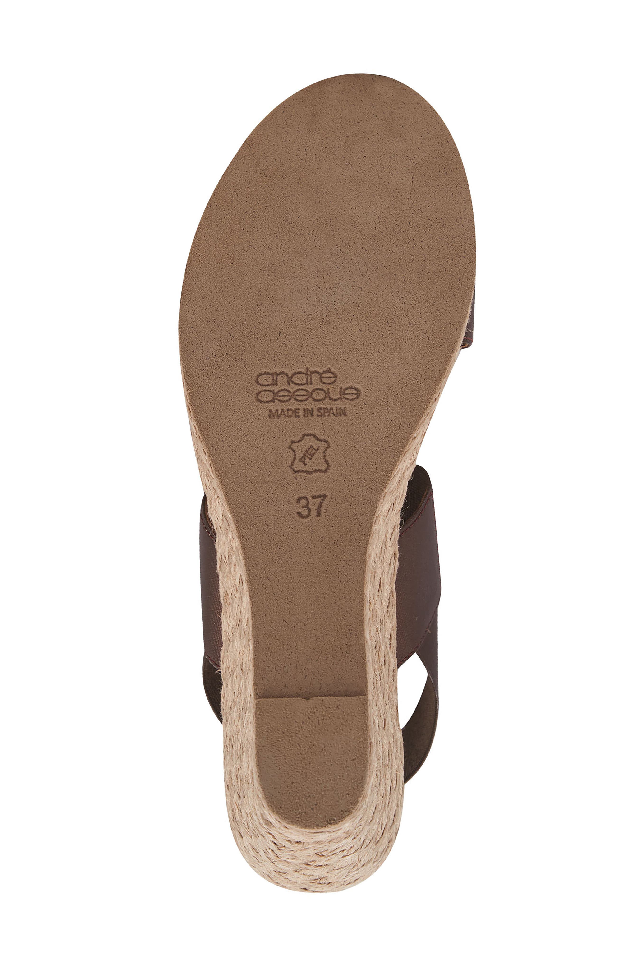 André Assous Allison Espadrille Wedge Sandal, Alternate, color, Bronze
