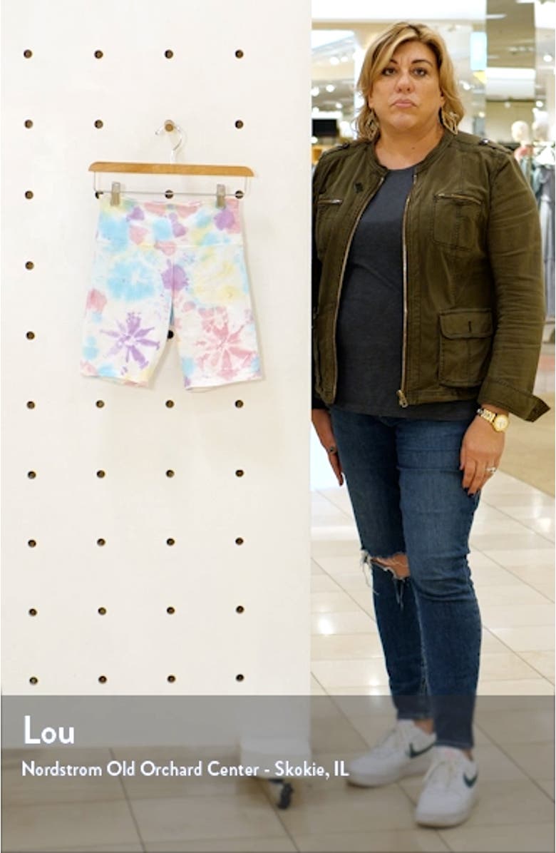 Biker Babe Tie Dye Bike Shorts, sales video thumbnail