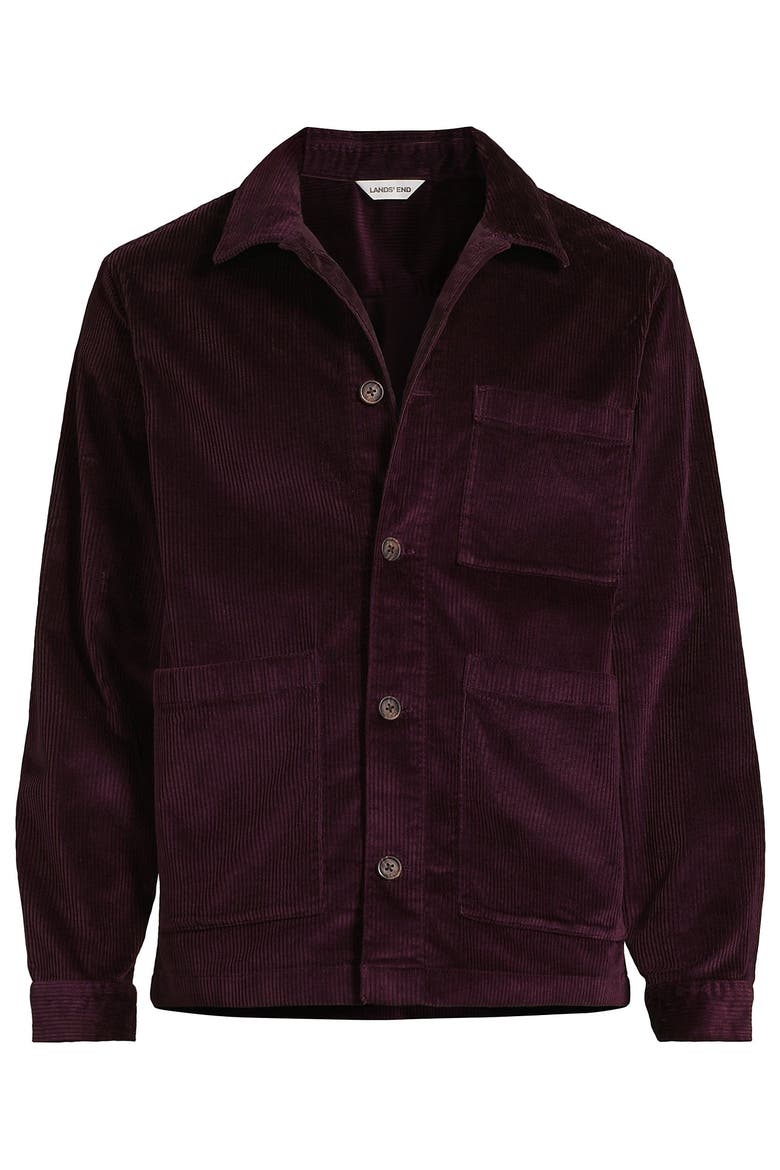 Corduroy Chore Jacket, Alternate, color, Lush Burgundy