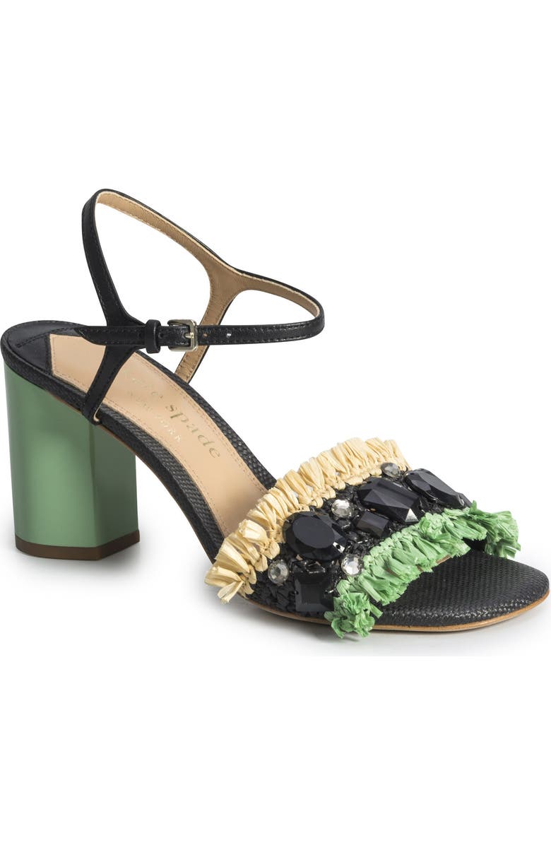 Kate Spade New York bora bora crystal block heel sandal, Main, color,