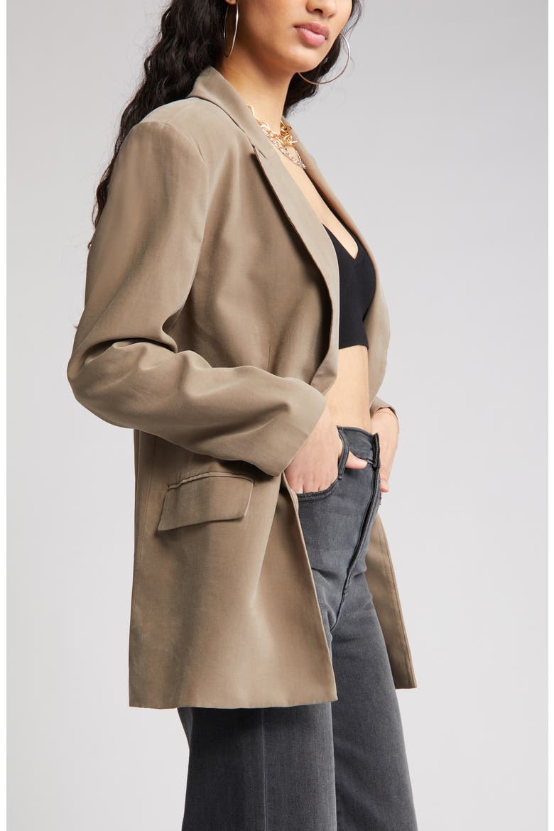 Oversize Blazer, Alternate, color, BROWN WALNUT
