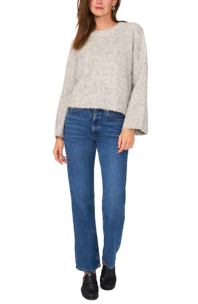 Vince Camuto Crewneck Bell Sleeve Sweater, Alternate, color, 