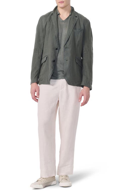 Rag & Bone Butler Patch Pocket Linen Sport Coat In Green
