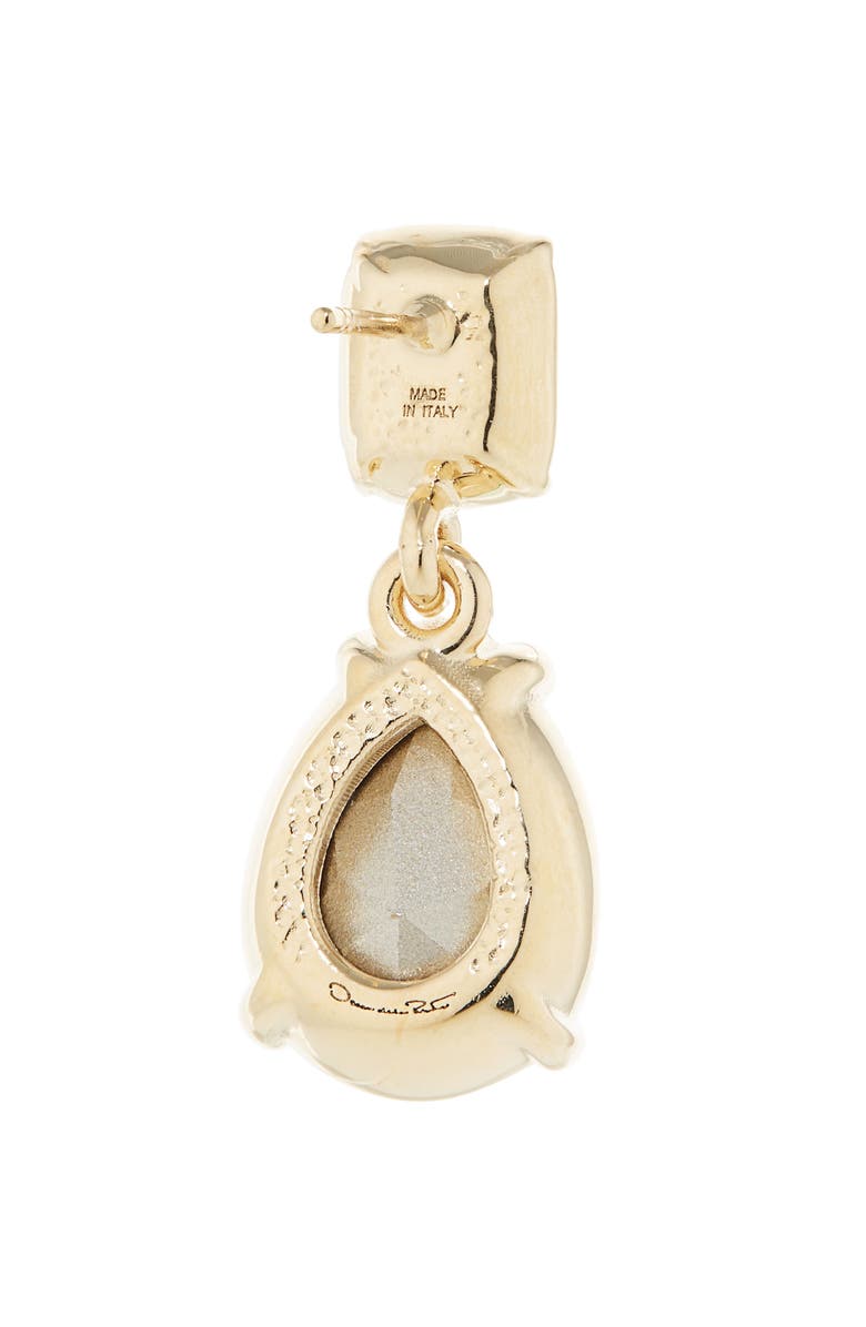 Oscar de la Renta Crystal Drop Earrings, Alternate, color, Peridot