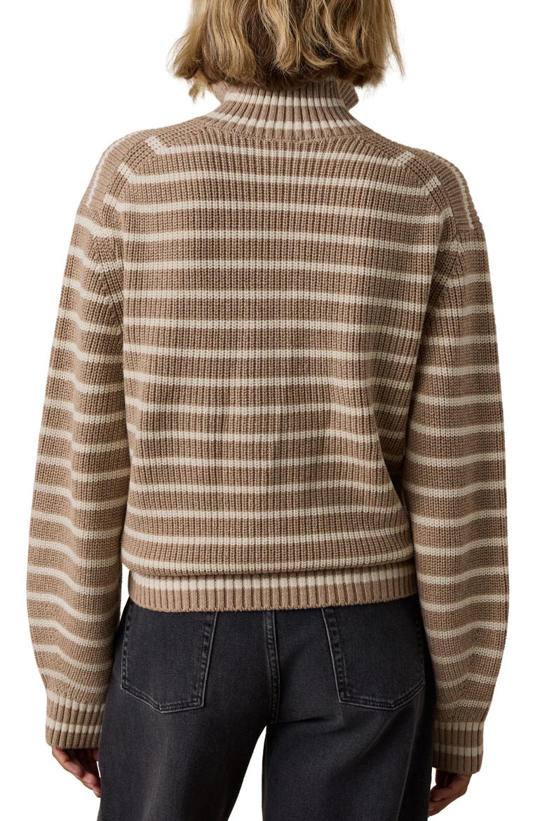 Northshore Quarter Zip Sweater, Alternate, color, OATMEAL STRIPE