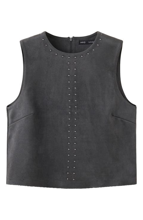 Studded Sleeveless Top