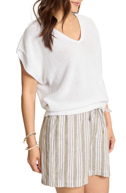 Lakes Edge Linen & Cotton Blend Sweater