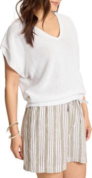 Tommy Bahama Lakes Edge Linen & Cotton Blend Sweater