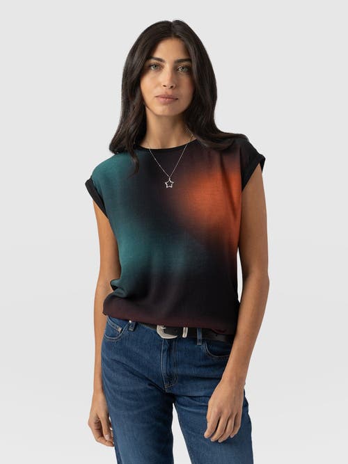 Shop Saint + Sofia Turn Up Contrast Tee