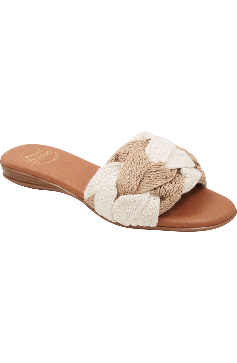 André Assous Nahala Sandal, Main, color, White/ Natural