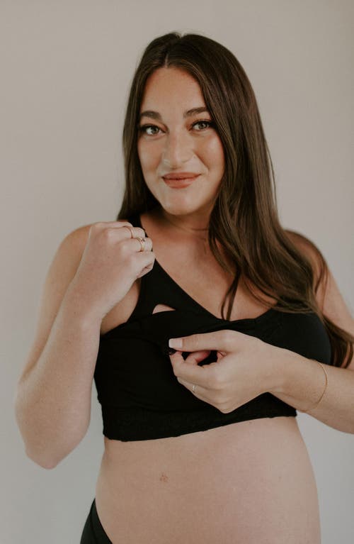 Blush + Bashful Blush Maternity & Nursing Bra In Black