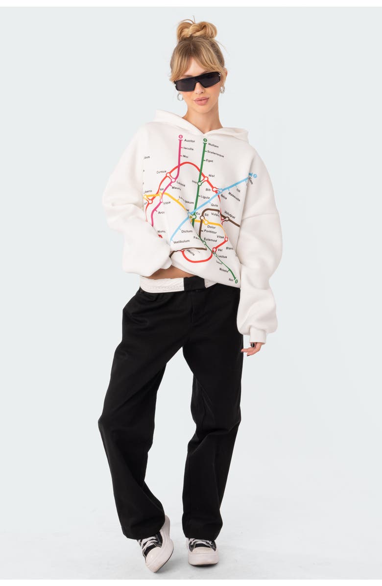 EDIKTED Crossroads Oversize Hoodie, Alternate, color,