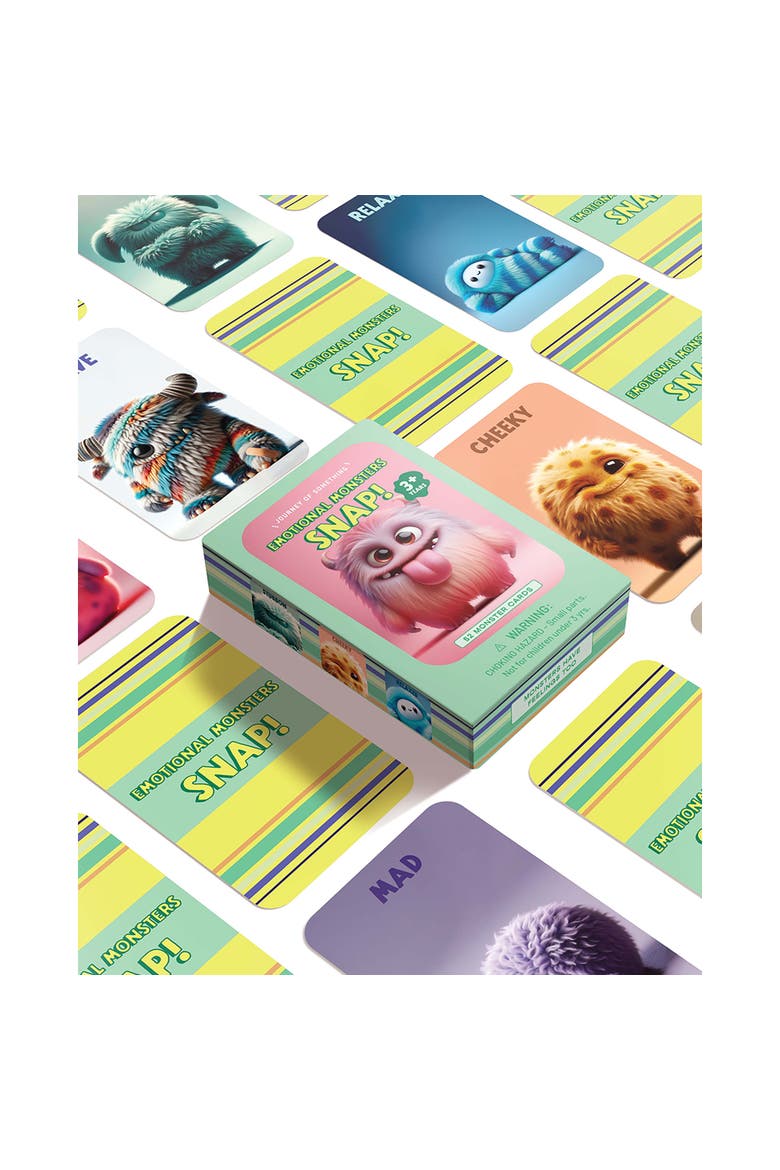 Emotional Monsters Snap Card Game Age 3+, Alternate, color, Multicolored