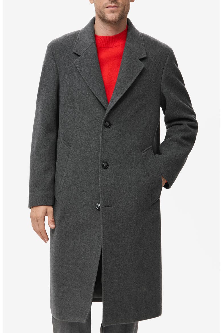 Long Wool Blend Coat, Main, color, GREY