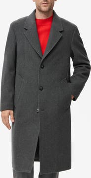 MANGO Long Wool Blend Coat