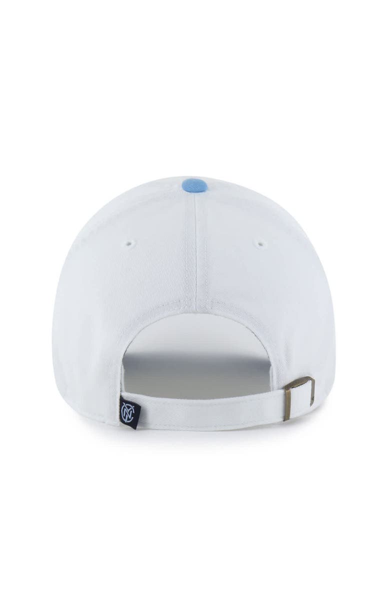 '47 Men's '47  White New York City FC Two-Tone Clean Up Adjustable Hat, Alternate, color, White