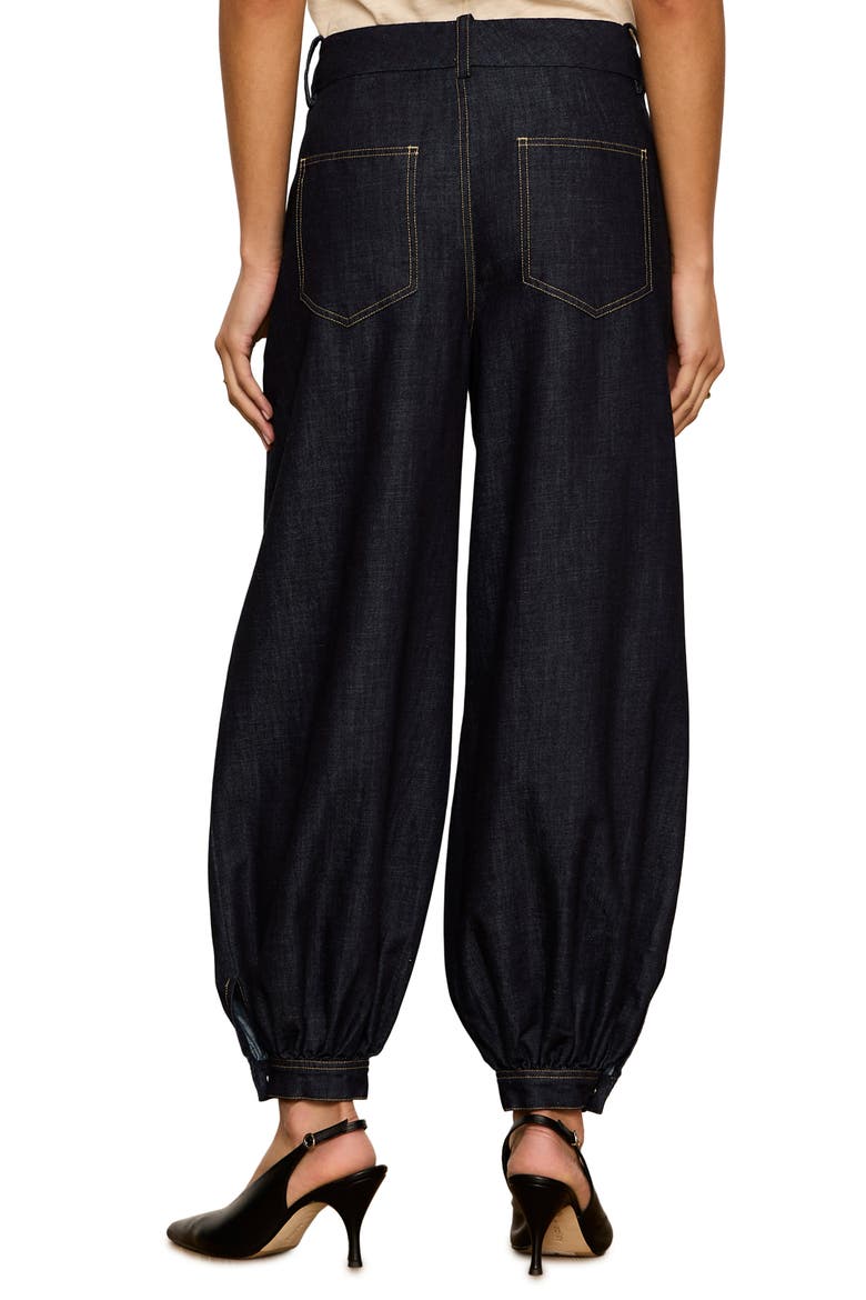 Balloon Denim Pants, Alternate, color, SLOW MOTION BLUE