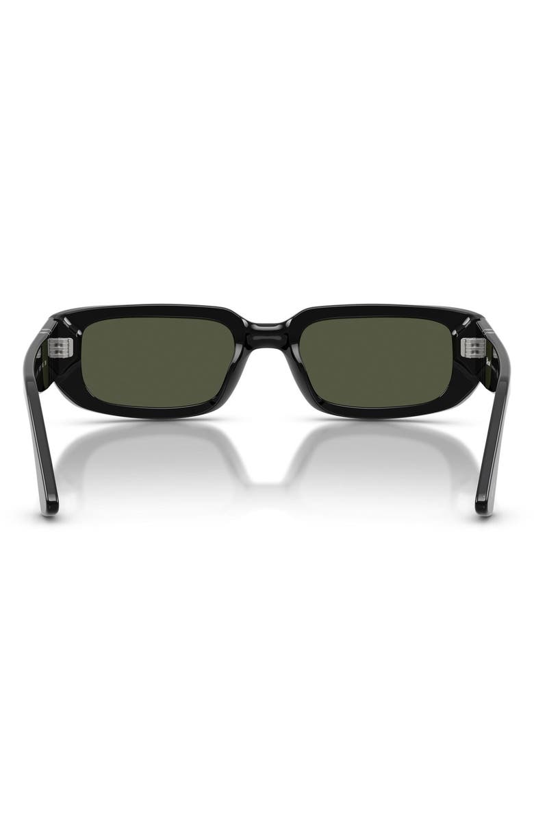 Persol 53mm Pillow Sunglasses, Alternate, color, Black / Green