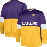 FANATICS Men's Fanatics Branded Purple/Gold Los Angeles Lakers Big & Tall Split Pullover Sweatshirt