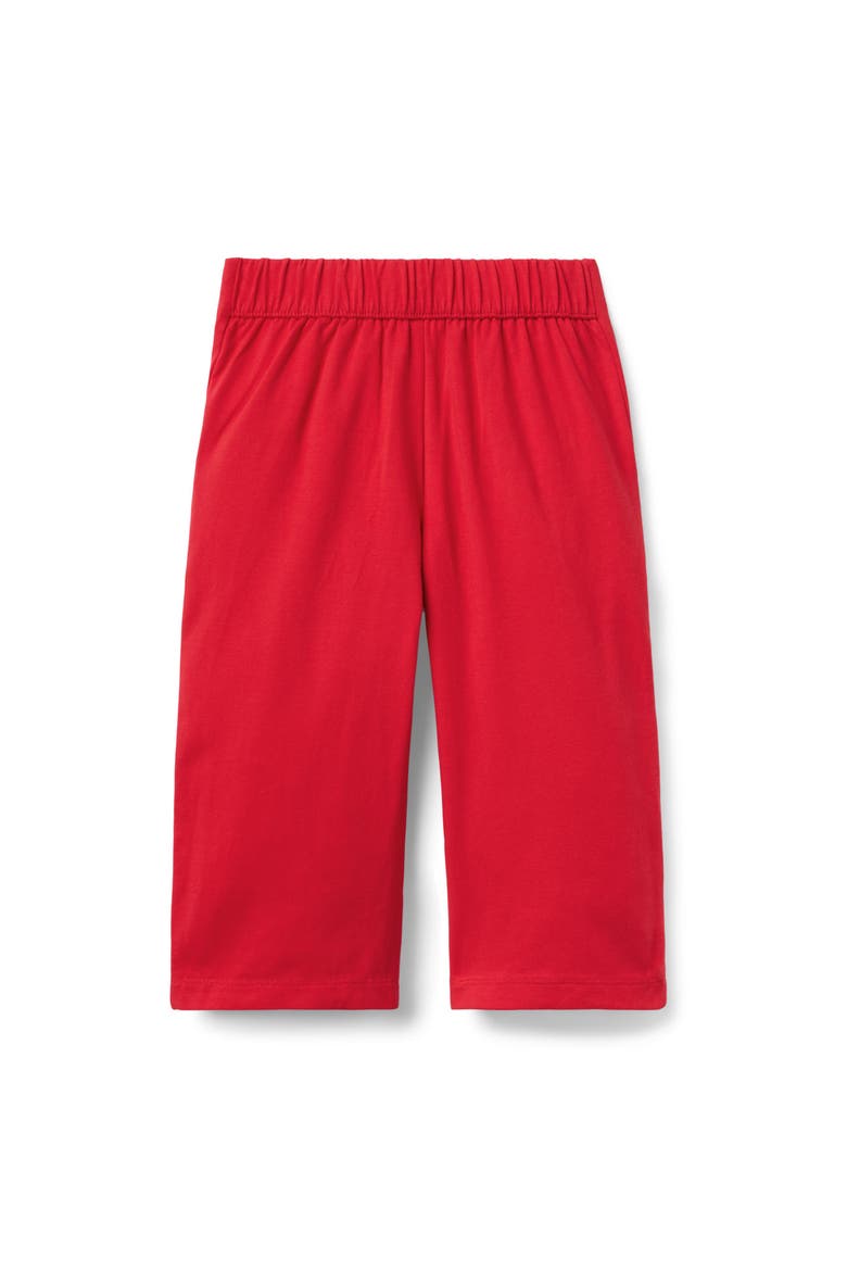 Wide Leg Button Pant, Alternate, color, Red