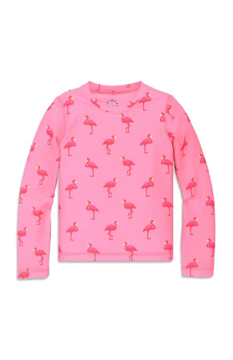 Kids Long Sleeve Swim Top In Seasonal Prints (Toddler, Little Kid, Big Kid)