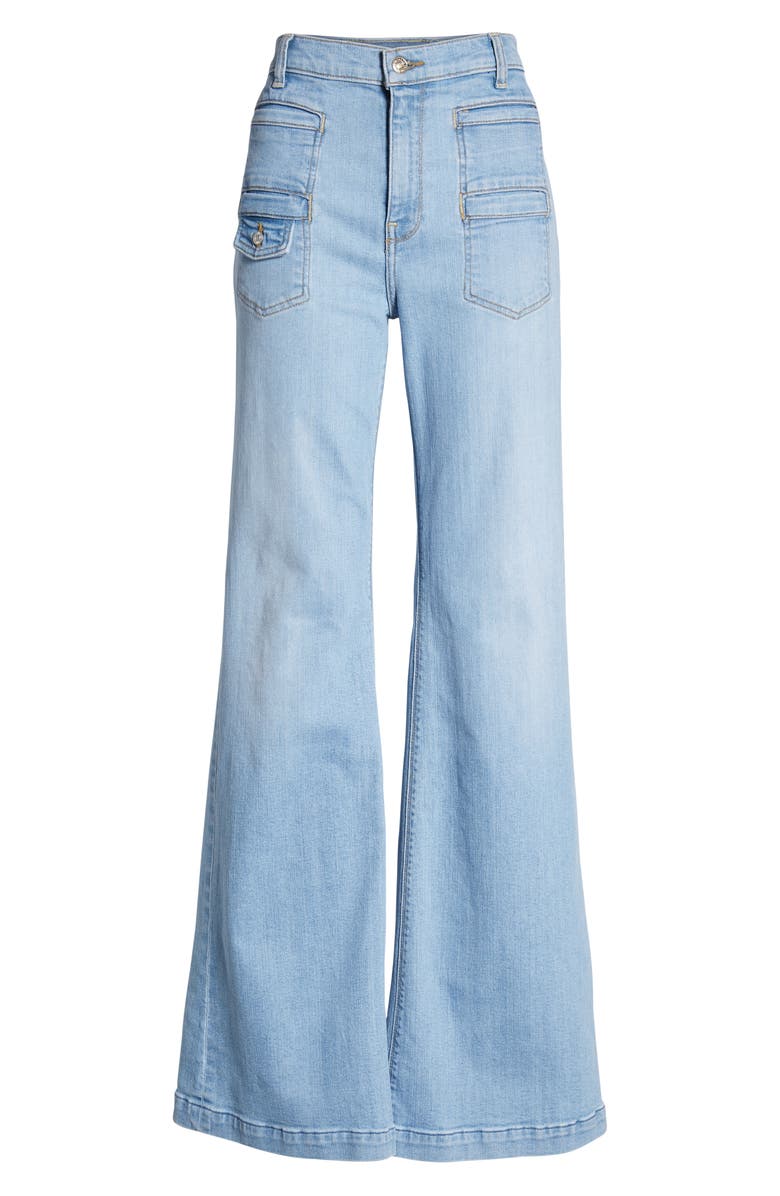7 For All Mankind <sup>®</sup> Georgia High Waist Flare Jeans, Alternate, color, 