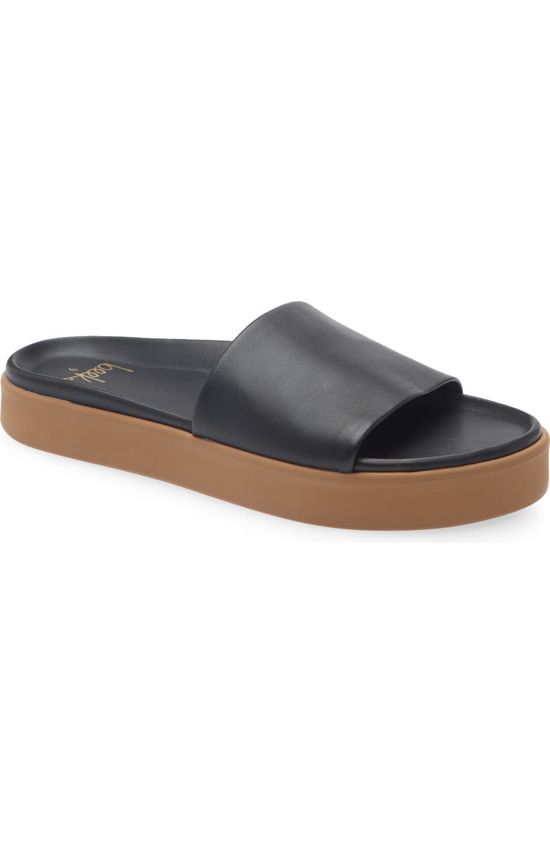 Beek Chick Platform Slide Sandal, Main, color, Black