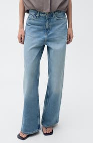 MANGO High Waist Barrel Jeans