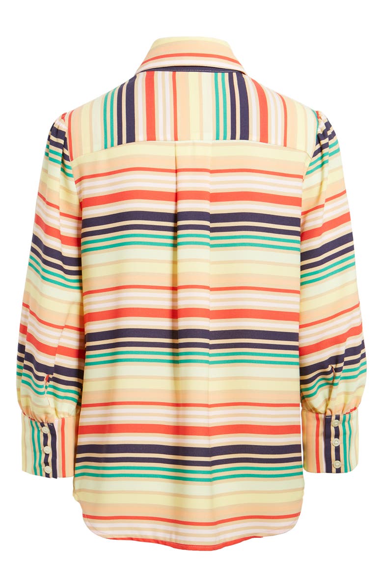 Halogen<sup>®</sup> x Atlantic-Pacific Print Blouson Sleeve Blouse, Alternate, color, 