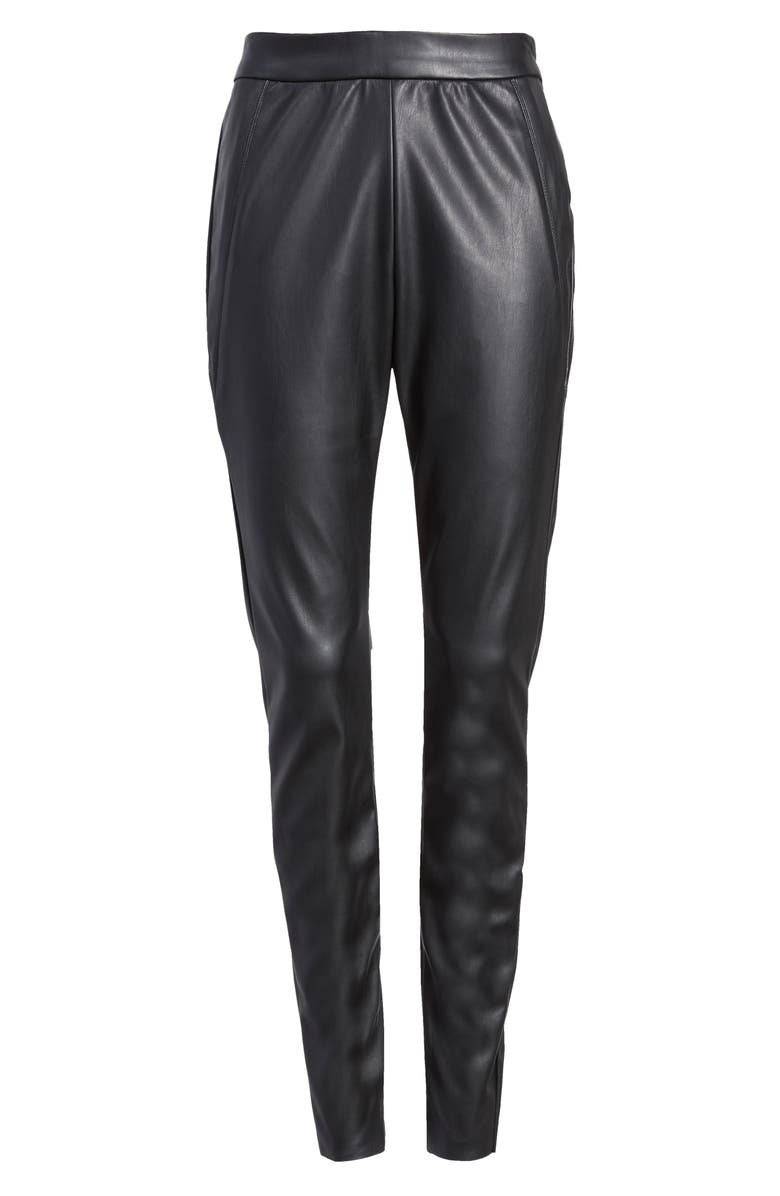 VERO MODA Sevena Faux Leather Stretch Leggings, Alternate, color, 