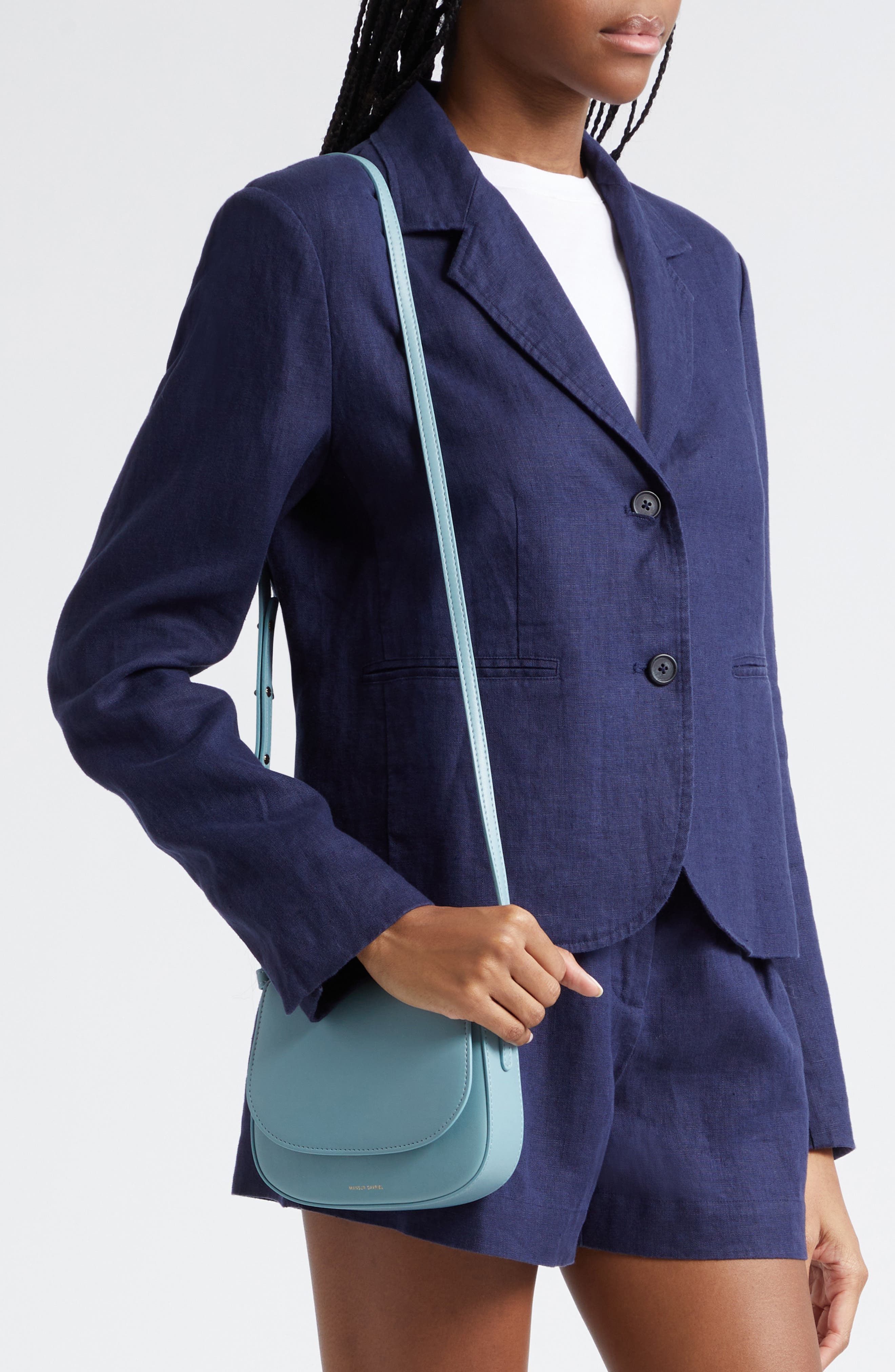 Mansur Gavriel Mini Classic Faux Leather Crossbody Bag, Alternate, color, 