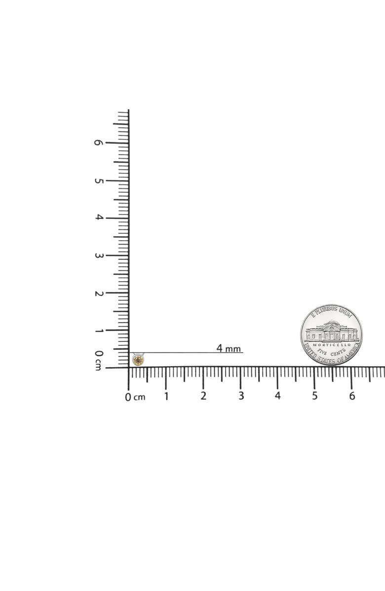 Haus of Brilliance Silver 1/5 Cttw Bezel Set Champagne Diamond Solitaire 18" Pendant Necklace, Alternate, color, White