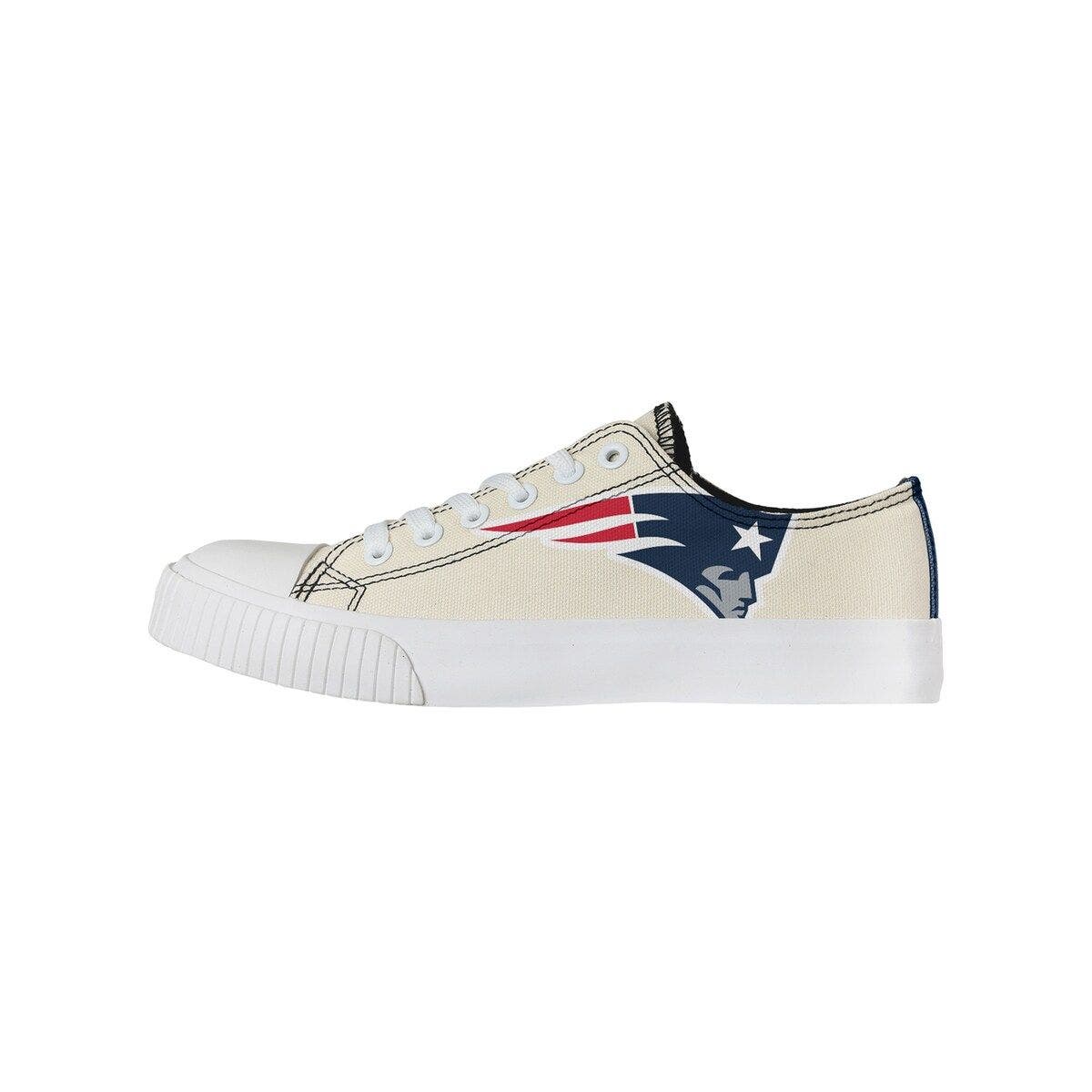 FOCO Women's FOCO Cream New England Patriots Low Top Canvas Shoes, Main, color, 