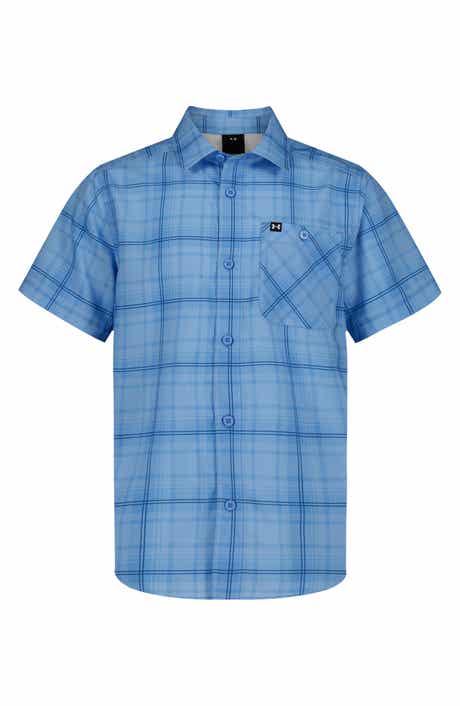 Kids' UA Drift Tide Short Sleeve Performance Button-Up Shirt