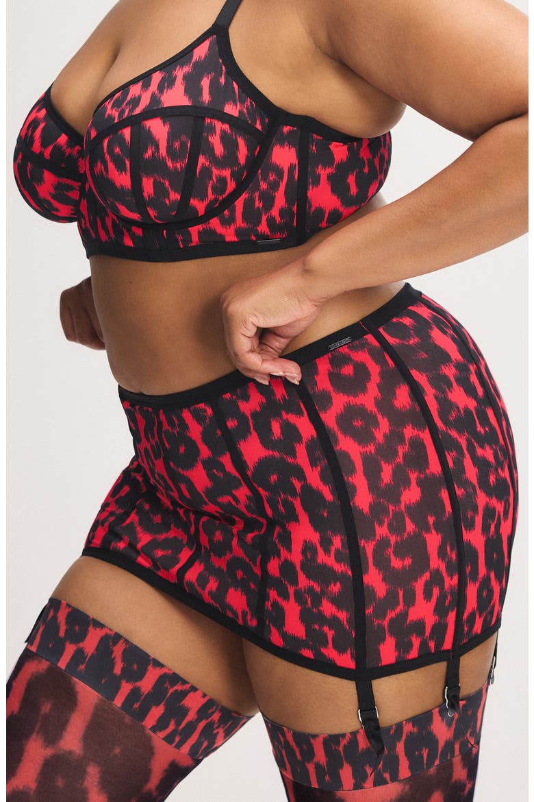 City Kitty Garter Skirt, Alternate, color, OPEN LATE RED VINTAGE