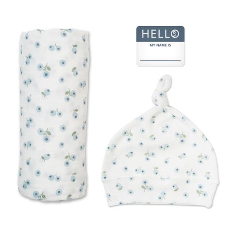 Hello World Hat & Swaddle Set