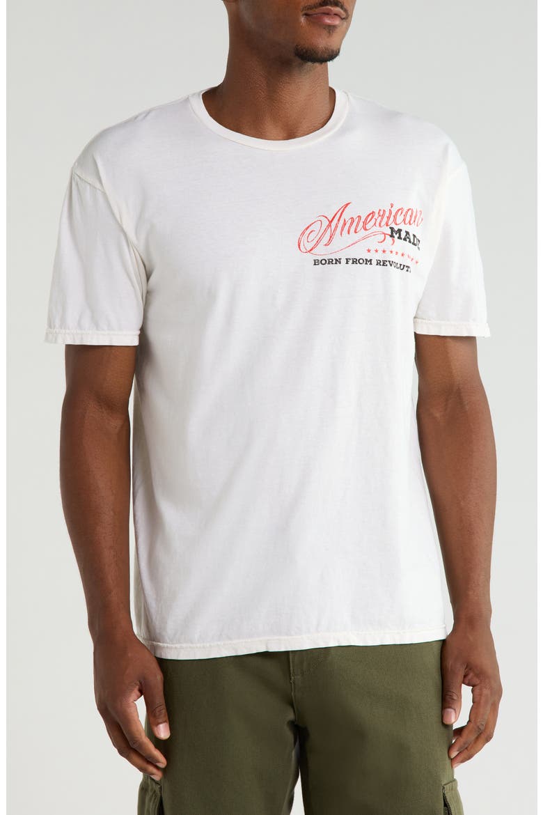 American Graphic T-Shirt, Main, color, WHISPER WHITE