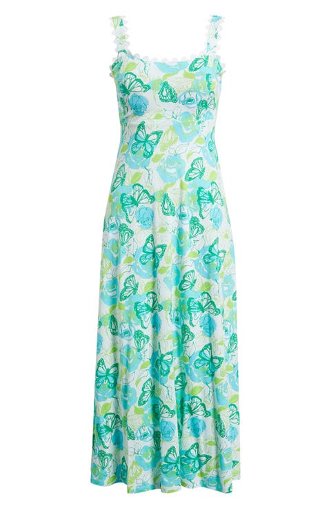Dwyer Floral Print Midi Dress