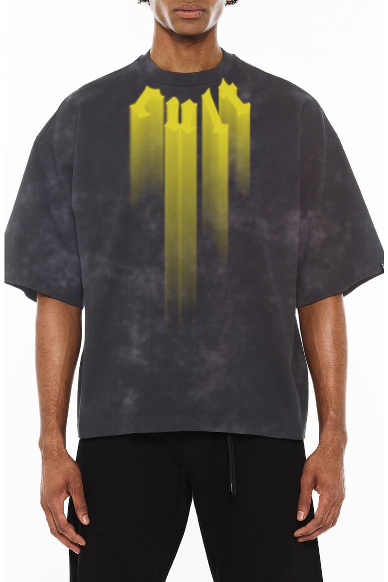 Oversize Graphic T-Shirt, Main, color, VINTAGE CHARCOAL