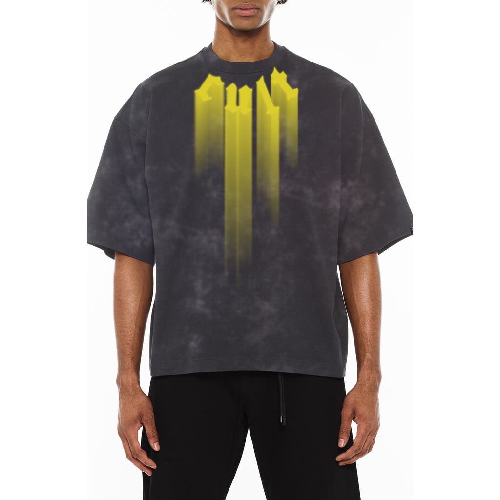 Cult Of Individuality Oversize Graphic T-shirt In Gray