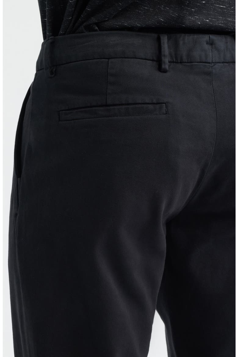 Stretch Cotton Blend Twill Chinos, Alternate, color, CAVIAR