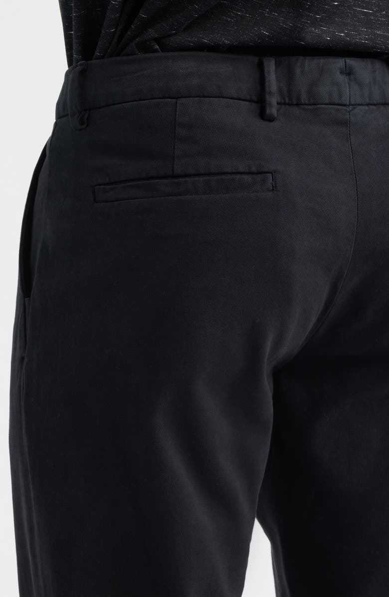 Bugatchi Stretch Cotton Blend Twill Chinos, Alternate, color, Caviar