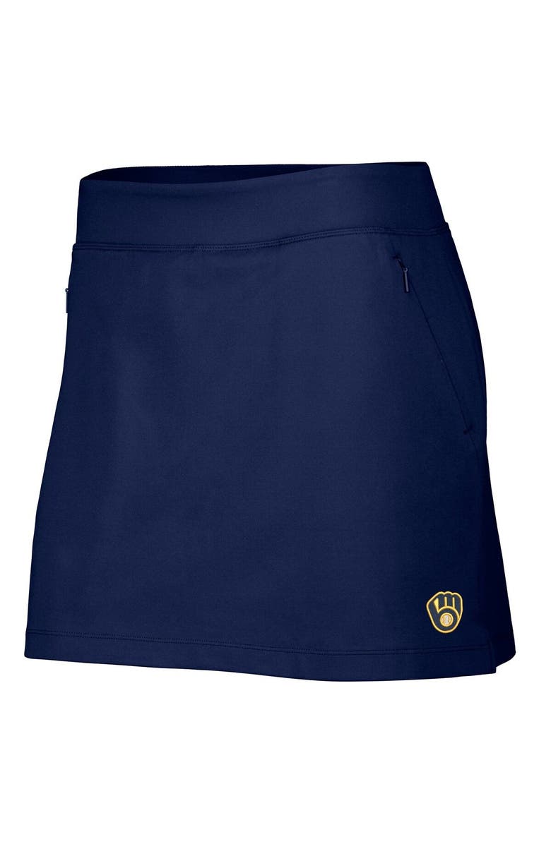 Tommy Bahama Women's Tommy Bahama Navy Milwaukee Brewers Aubrey IslandZone Skort, Alternate, color, 