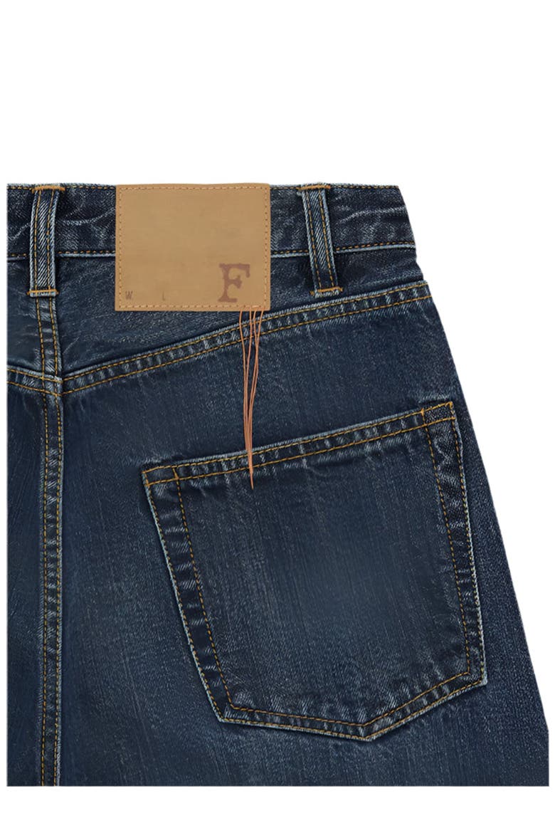 911 Superjohn Japan Selvedge 5 Pocket High Waist Denim Pants, Alternate, color, Stone Wash