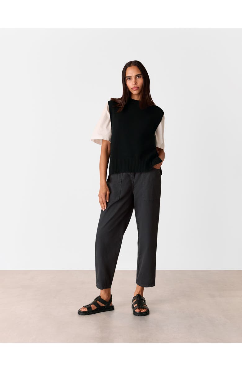 Whistles Tessa Casual Pants, Alternate, color, Black