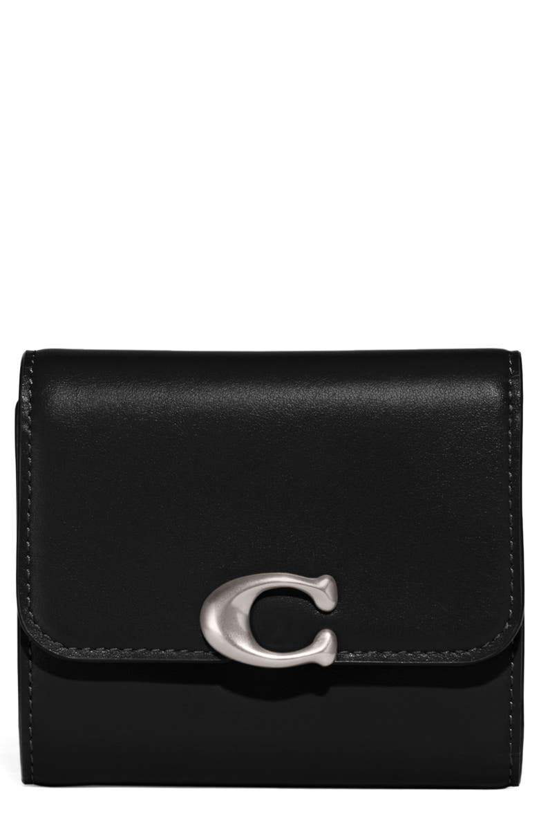 COACH Luxe Leather Trifold Wallet, Main, color, 
