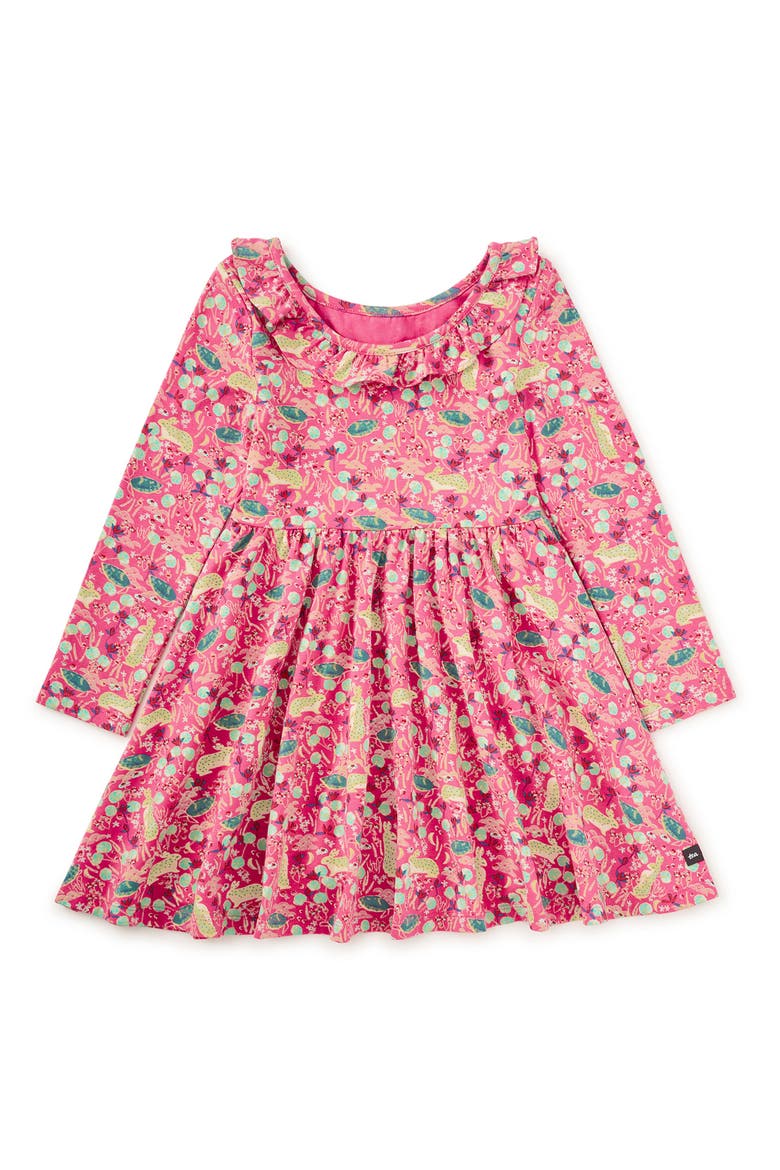 Ruffle Collar Ballet Dress, Alternate, color, Rabbit & Turtle Folktale